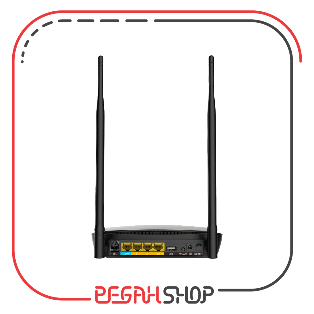 مودم روتر بی‌سیم تندا سری +ADSL2 مدل DH301