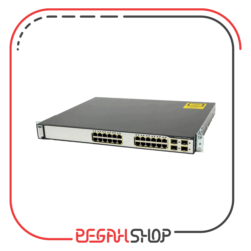 سوئیچ ۲۴ پورت برند Cisco مدل WS-C3750G-24PS-S