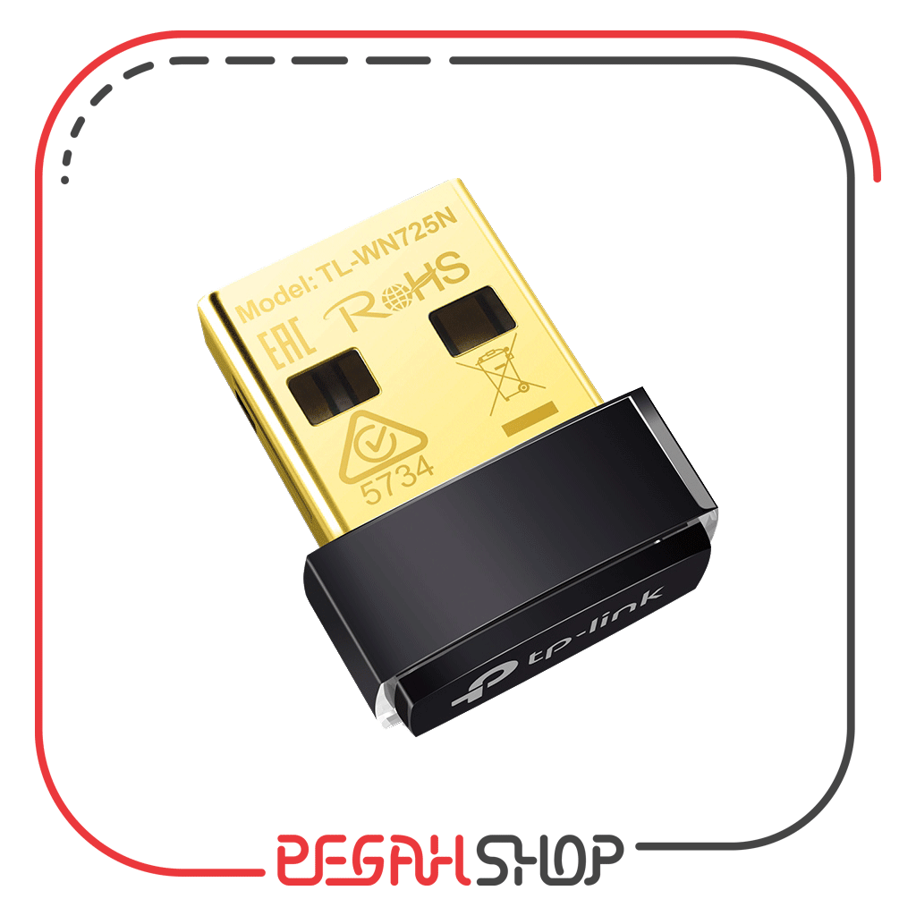 کارت شبکه USB بی‌ سیم N150 Nano برند TP-LINK مدل TL-WN725N