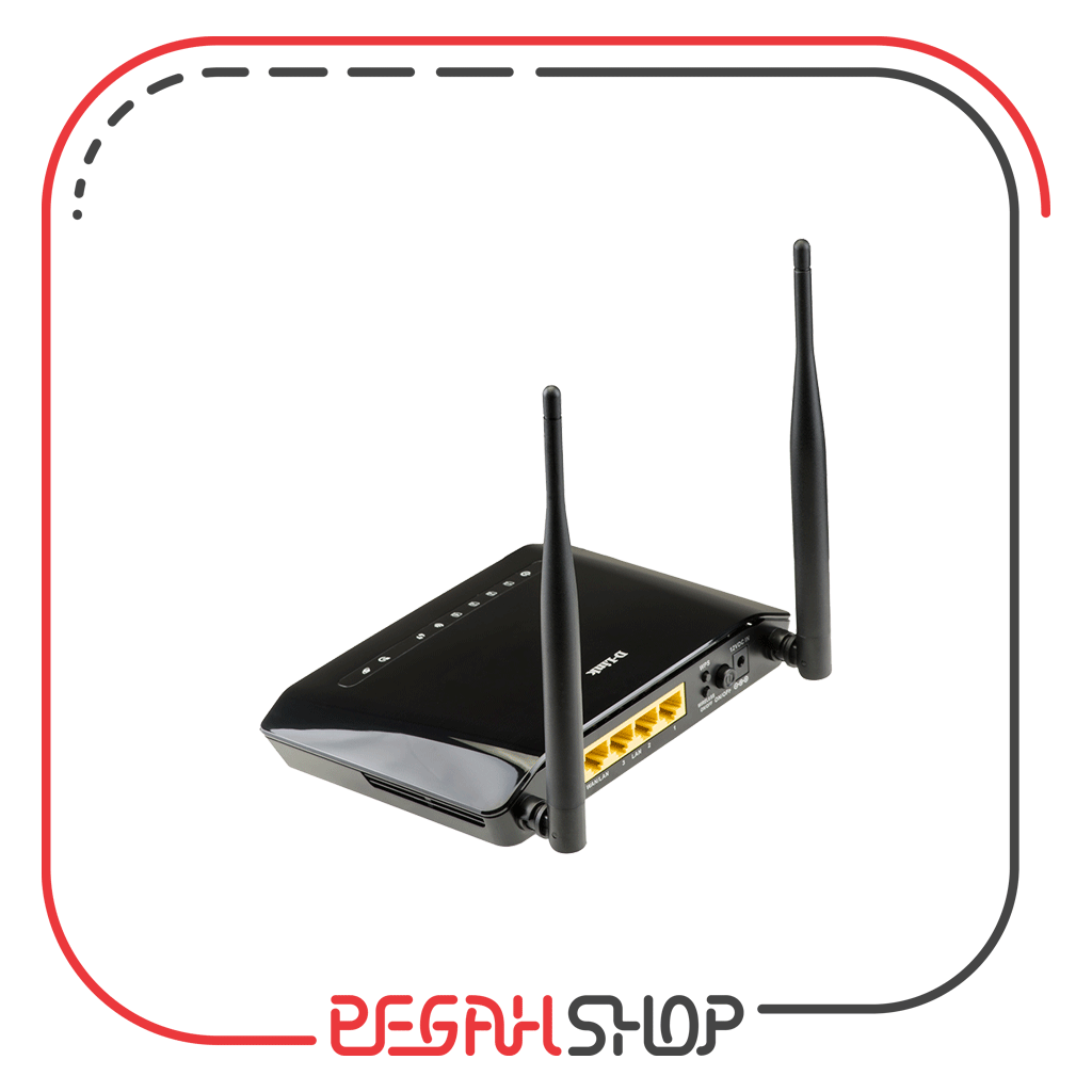 مودم روتر ADSL2 plus بی سیم N300 برند D-Link مدل DSL-2740U