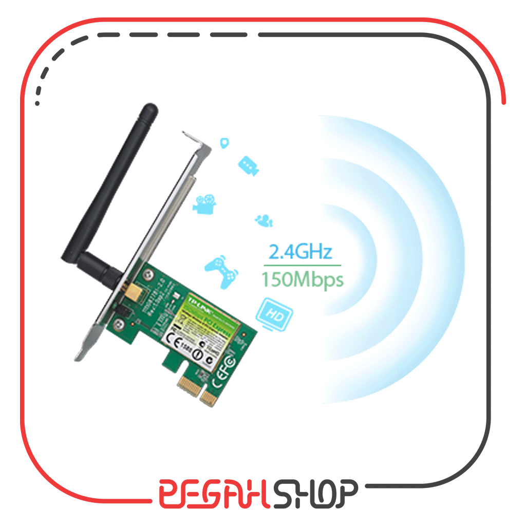 کارت شبکه PCI Express برند TPlink مدل TL-WN781ND