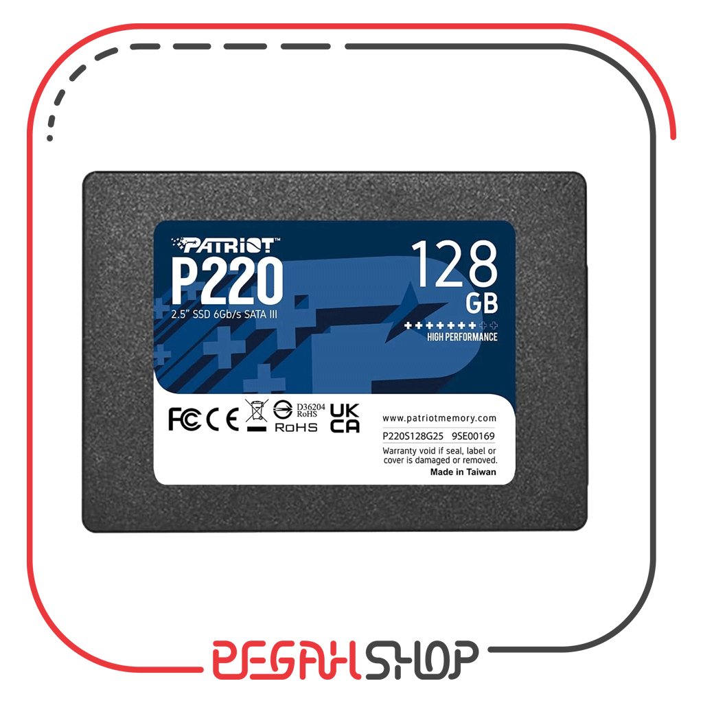 حافظه SSD برند PATRIOT مدل P220 ظرفیت 128 گیگابایت